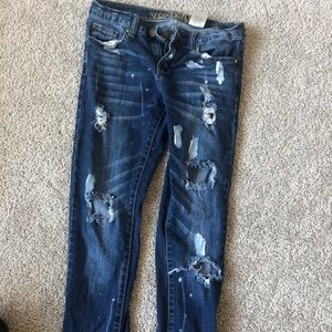 Painted/ripped jeans